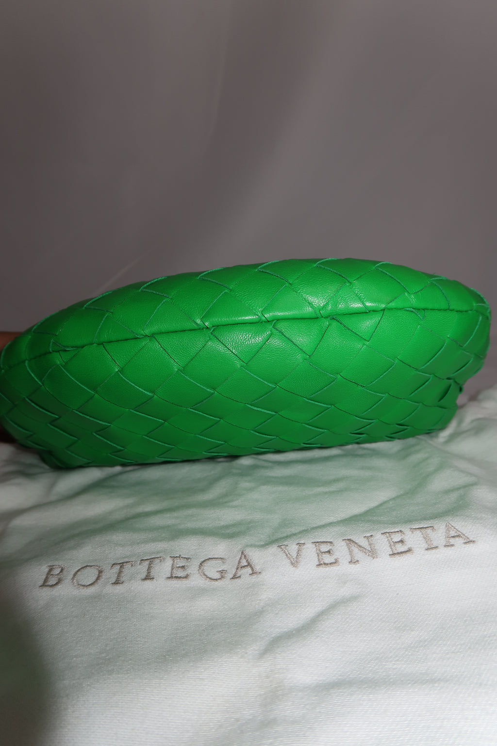 Bottega Veneta Jodie Mini Green Intrecciato Napa