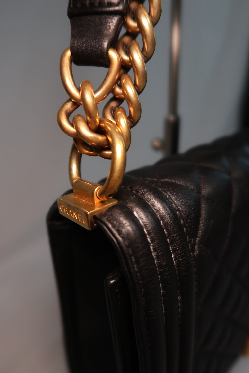 Chanel - Medium Boy Bag Black Lambskin