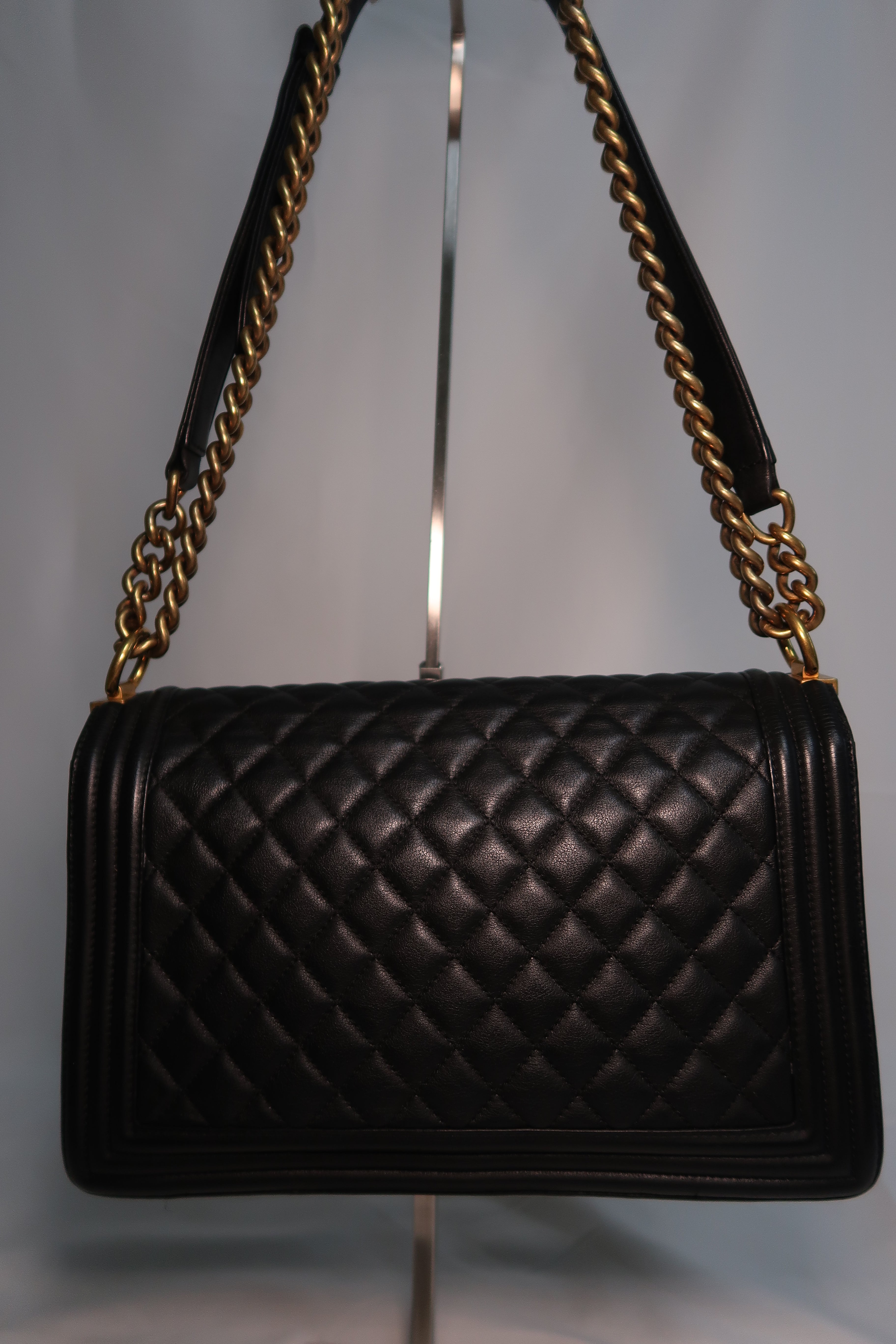 Chanel - Medium Boy Bag Black Lambskin