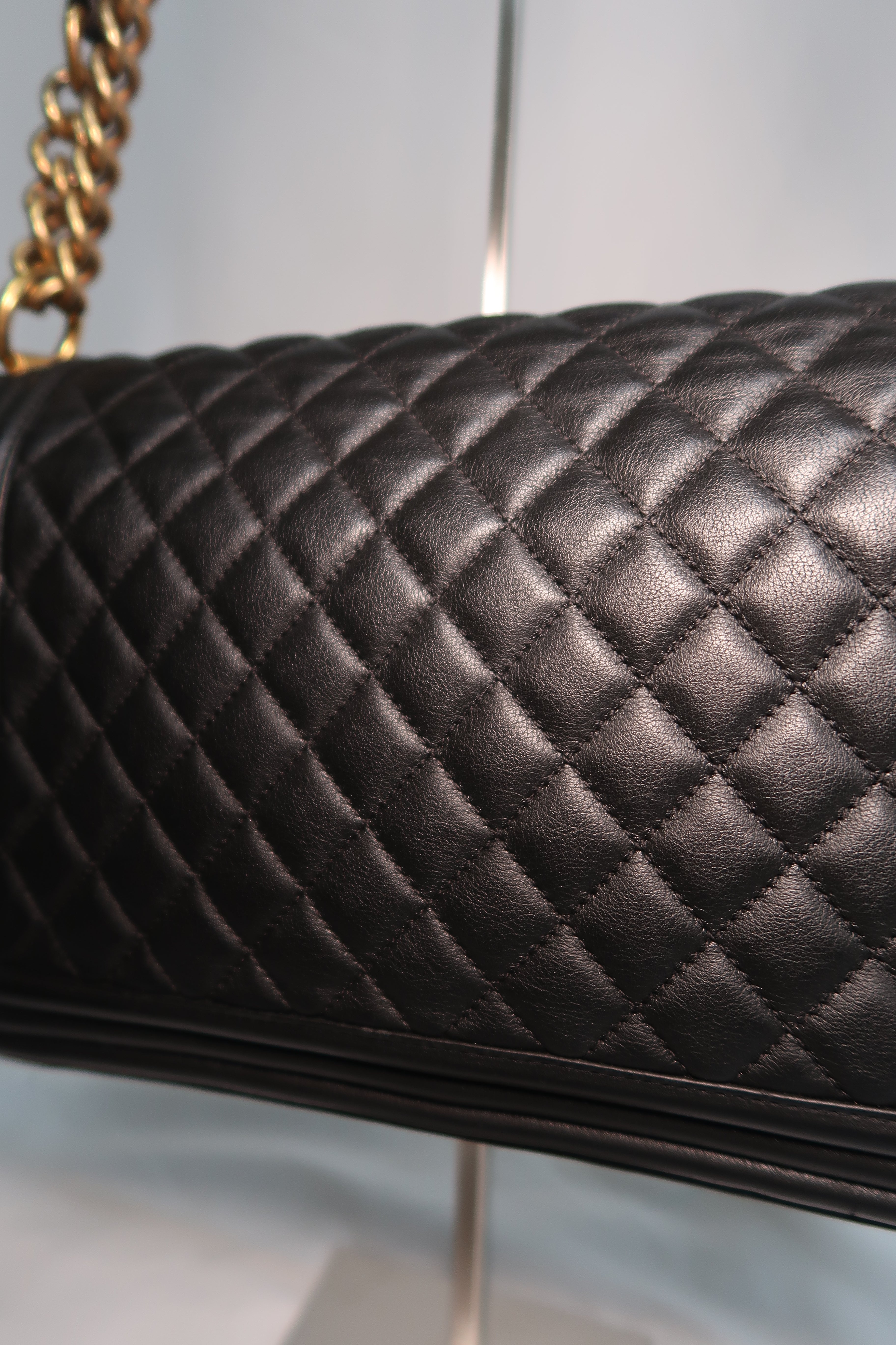 Chanel - Medium Boy Bag Black Lambskin