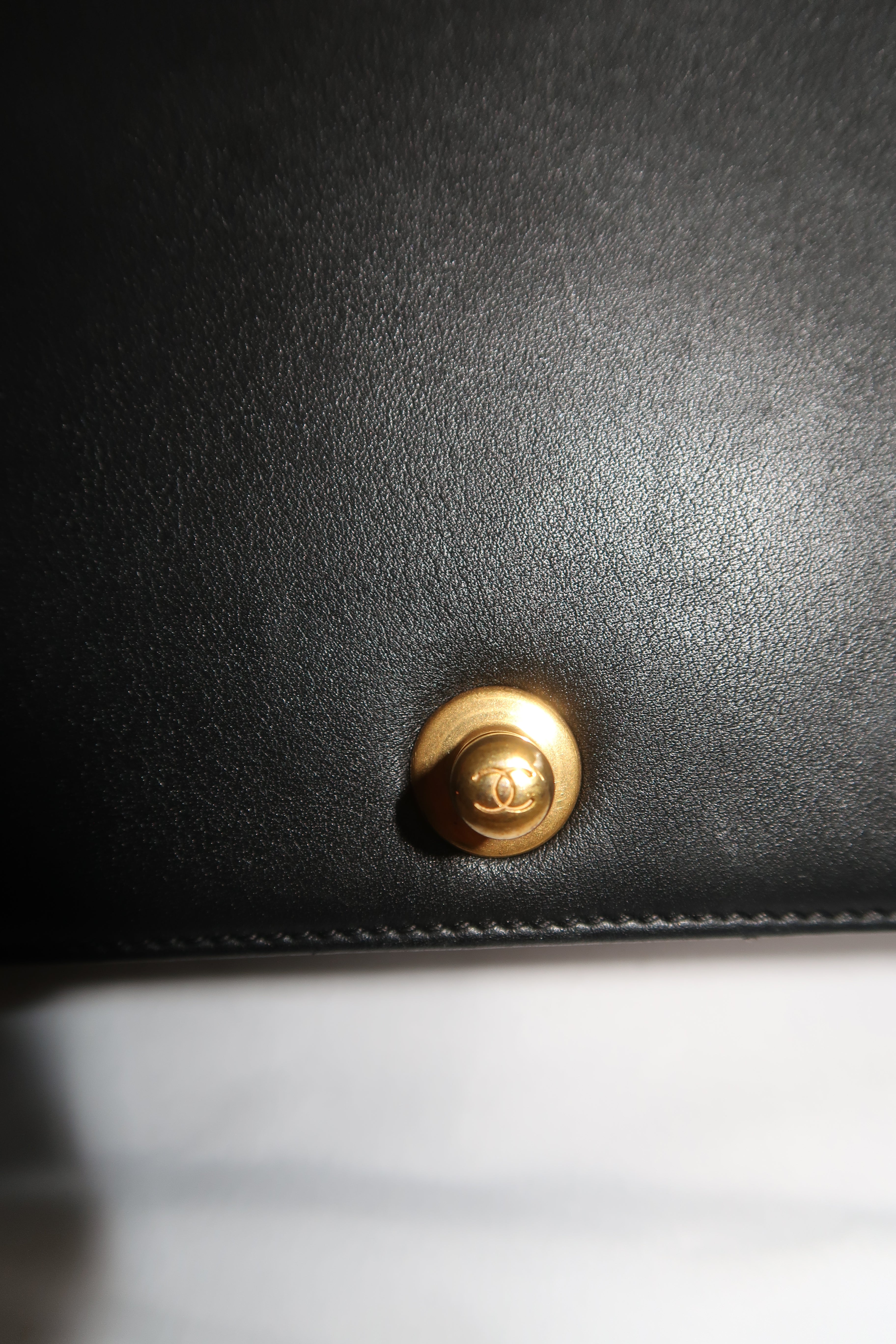 Chanel - Medium Boy Bag Black Lambskin