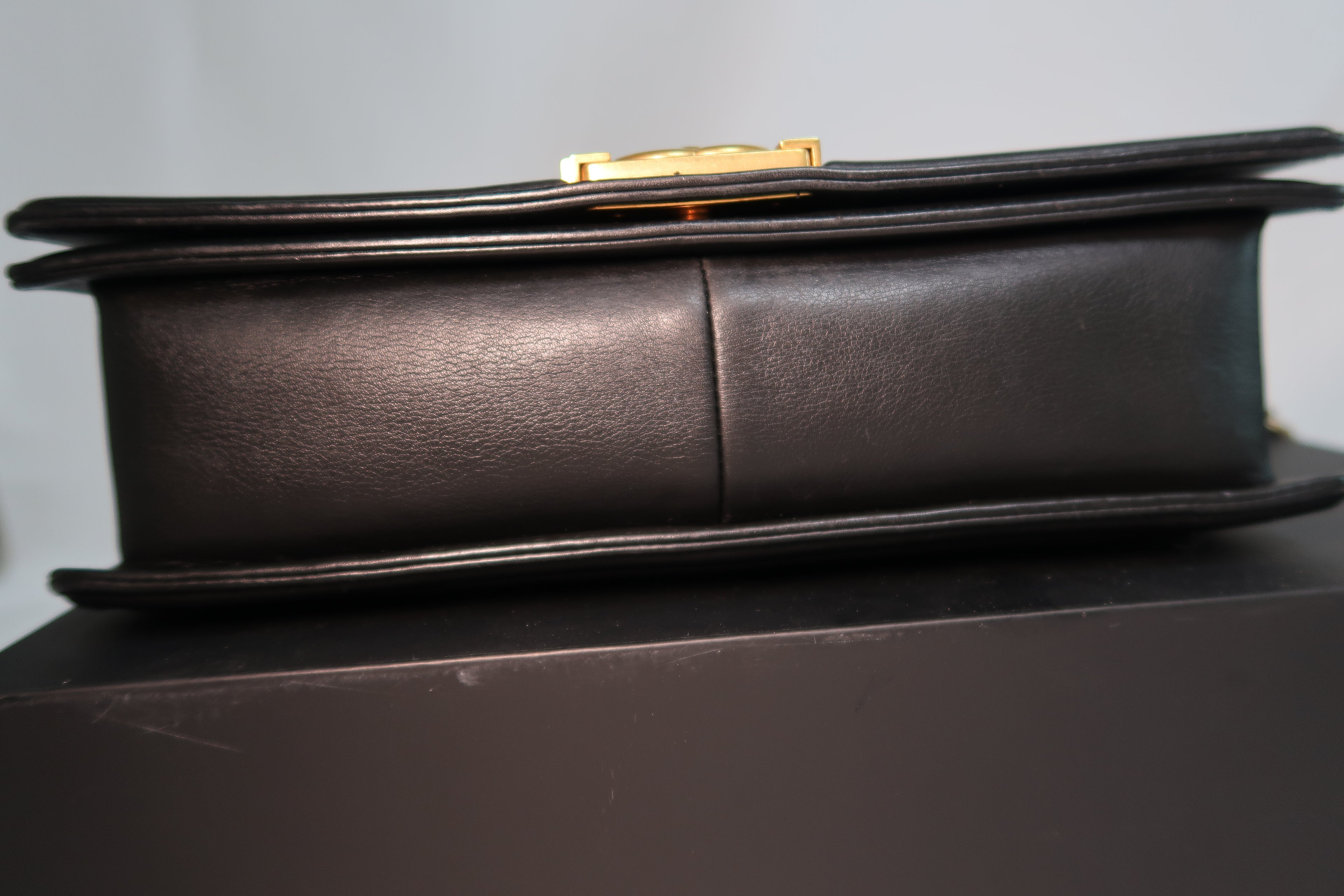 Chanel - Medium Boy Bag Black Lambskin