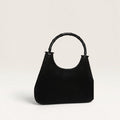 Gucci Bamboo Black Hobo Suede Bag