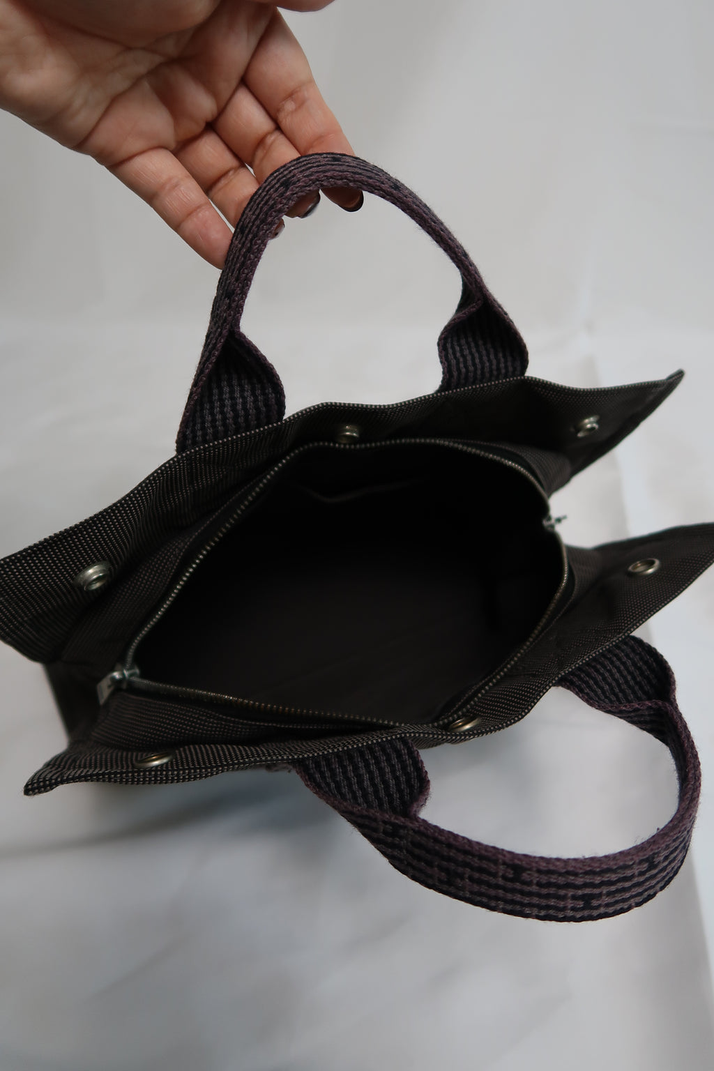 Hermés Herline PM Grey/Black Tote