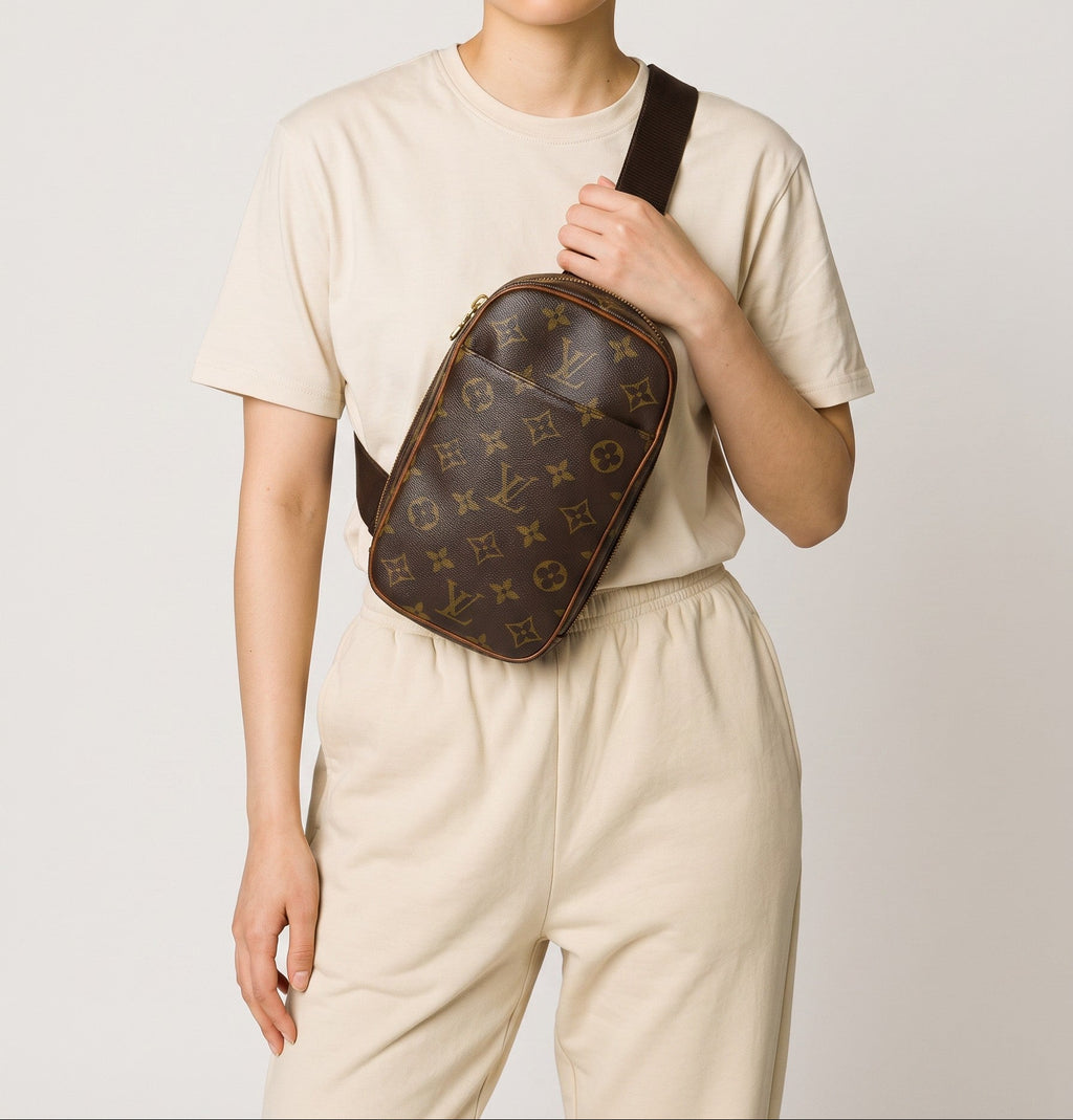 Louis Vuitton Pochette Gange Brown Monogram