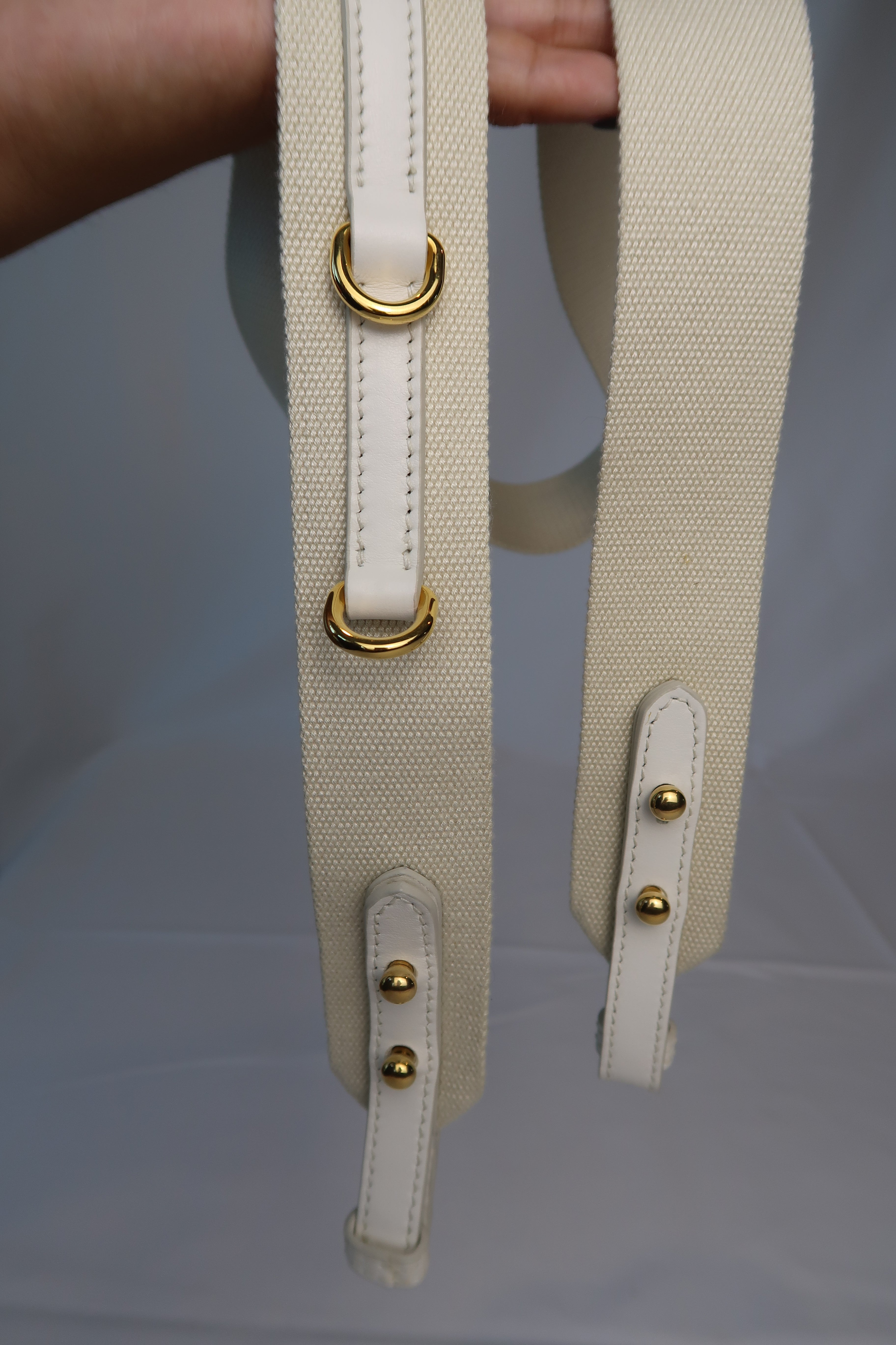 Prada White Wicker and Canvas Tote Medium