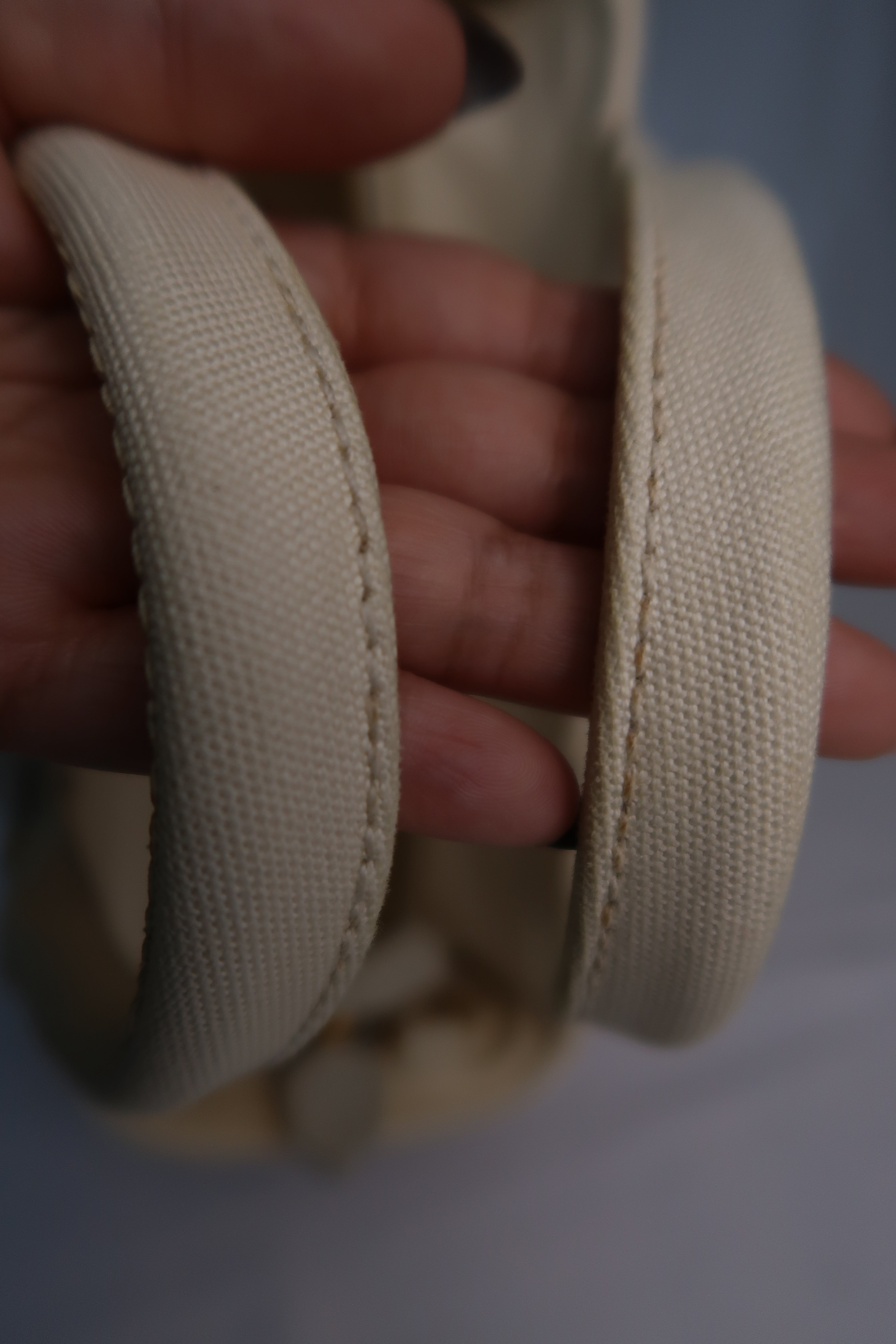 Prada White Wicker and Canvas Tote Medium