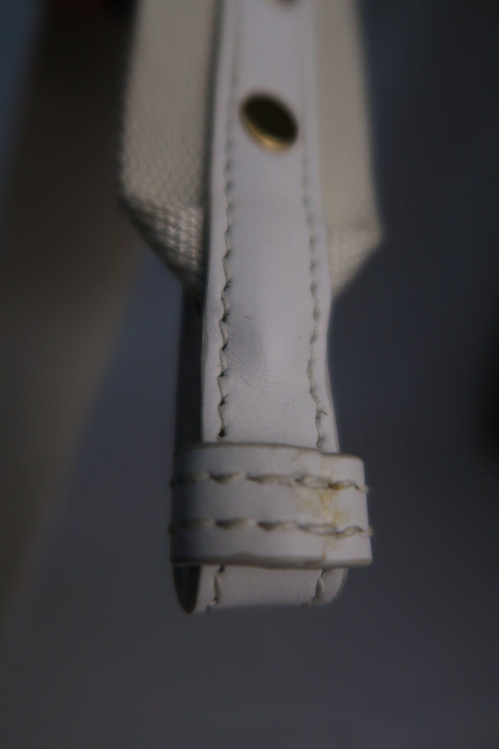 Prada White Wicker and Canvas Tote Medium