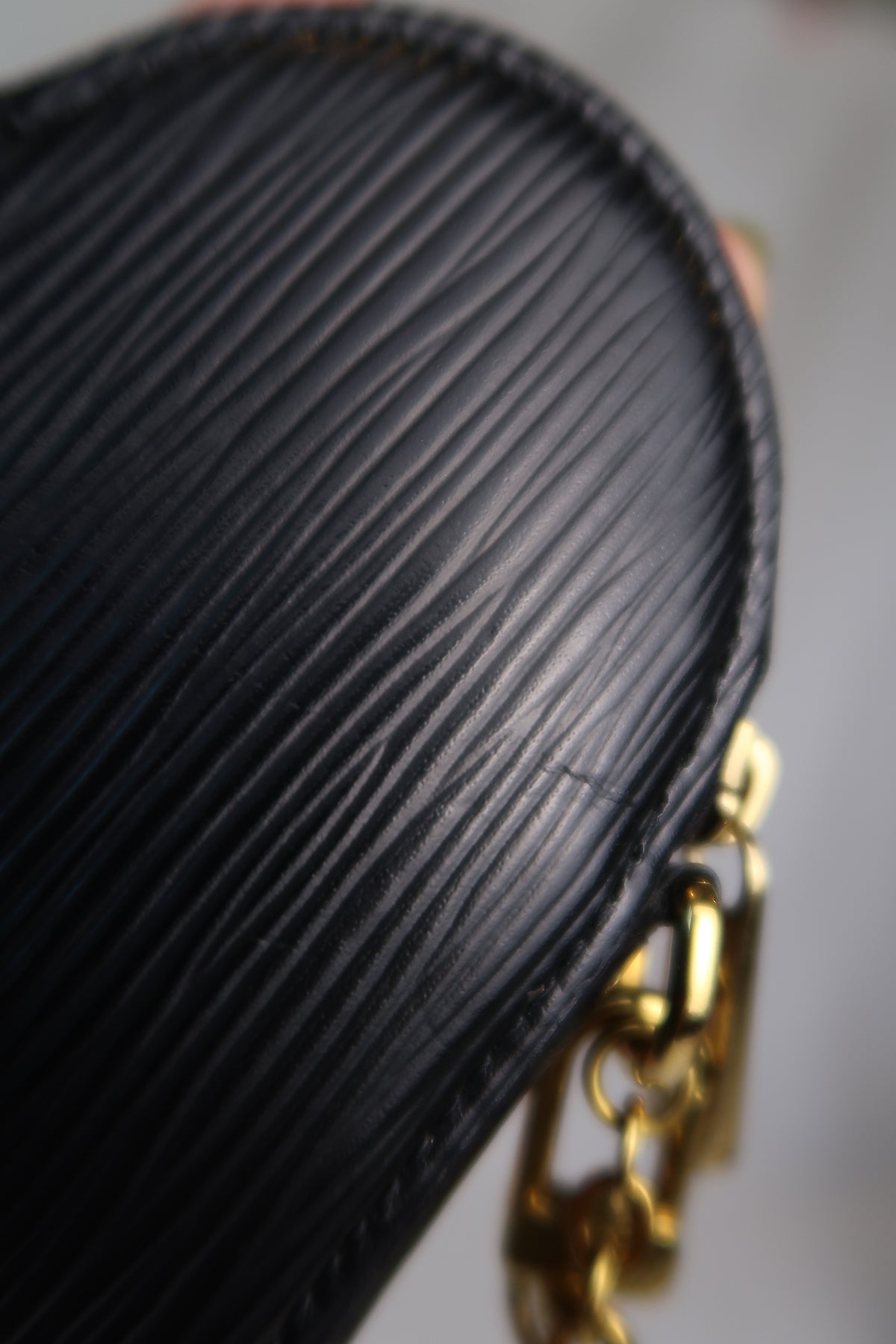 Louis Vuitton "Love Lock" Heart Coin Purse Black Epi