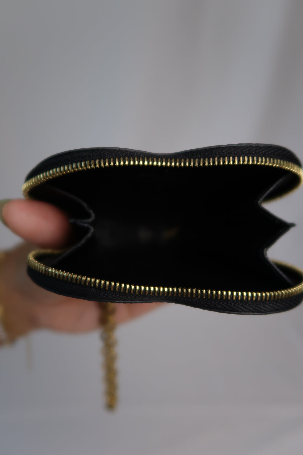 Louis Vuitton "Love Lock" Heart Coin Purse Black Epi
