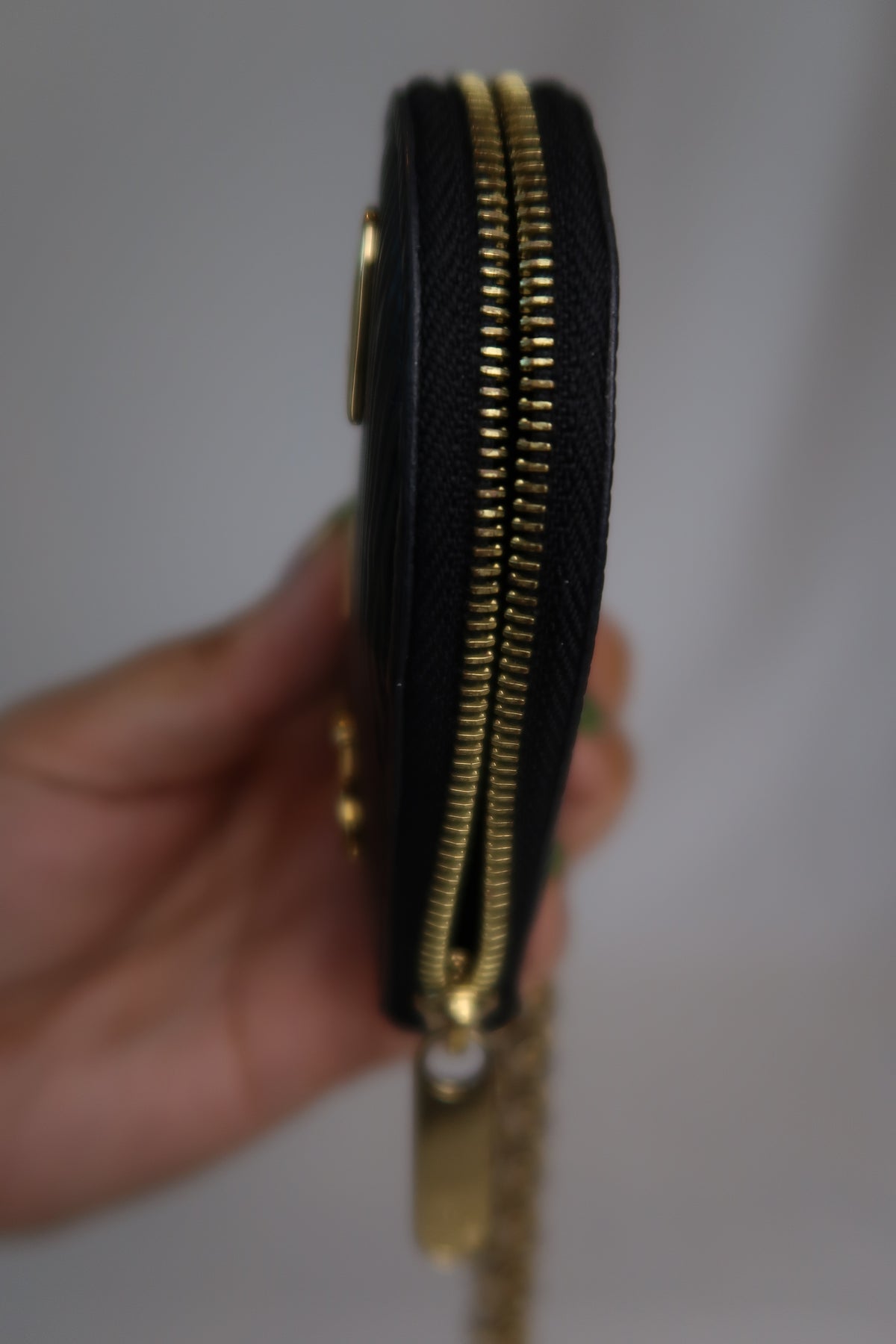 Louis Vuitton "Love Lock" Heart Coin Purse Black Epi