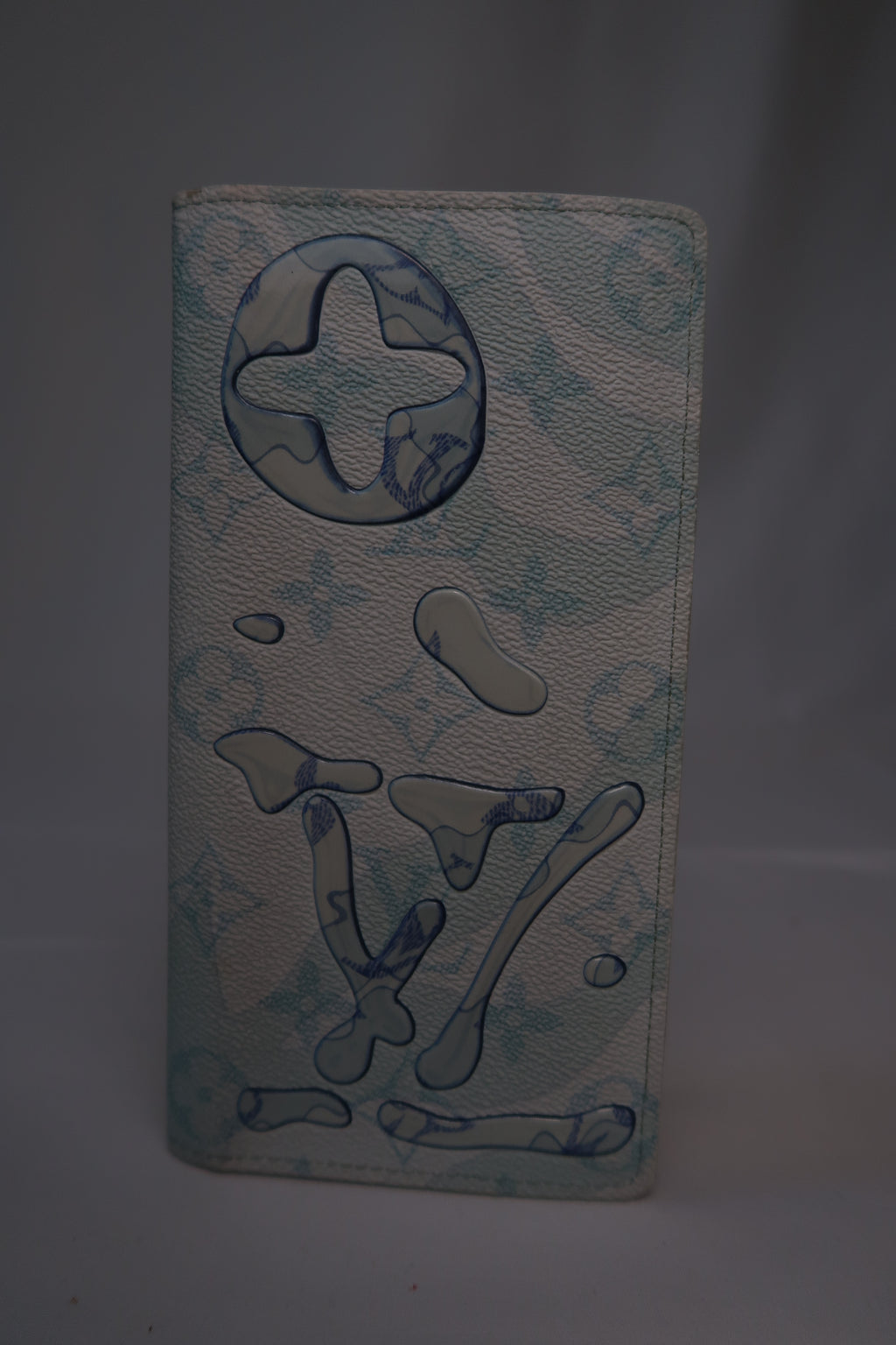 Louis Vuitton Brazza Wallet [Limited Edition] Aqua Garden Monogram
