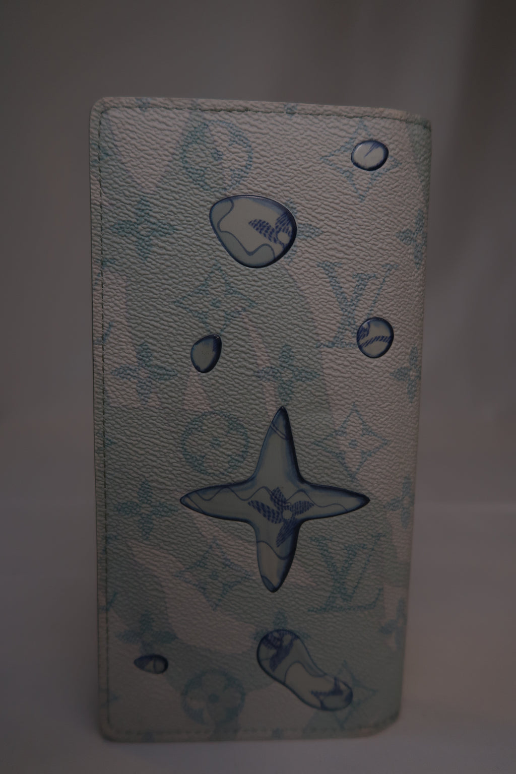 Louis Vuitton Brazza Wallet [Limited Edition] Aqua Garden Monogram
