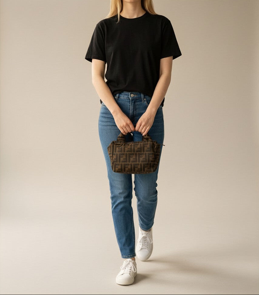 Fendi FF Zucca Mini Cosmetic Tote