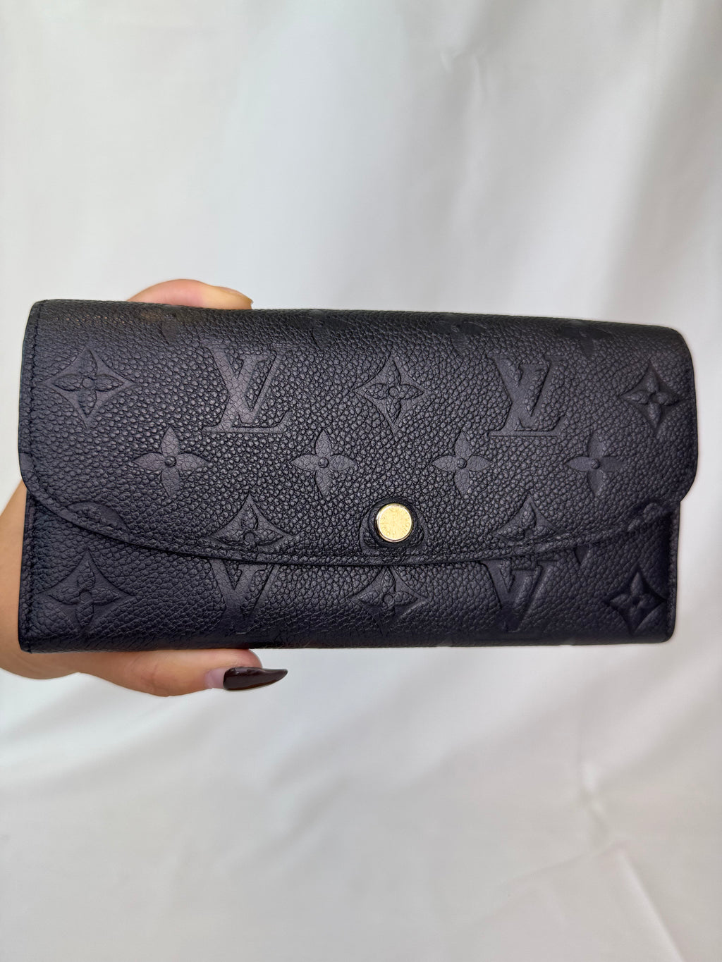 Louis Vuitton Emilie Wallet Black Empreinte
