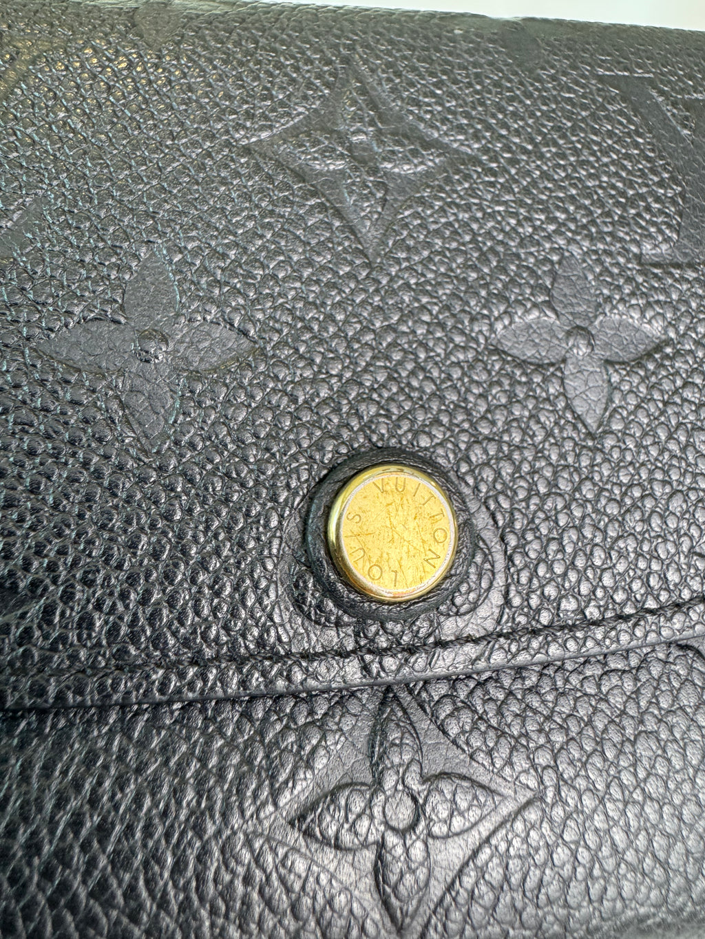 Louis Vuitton Emilie Wallet Black Empreinte