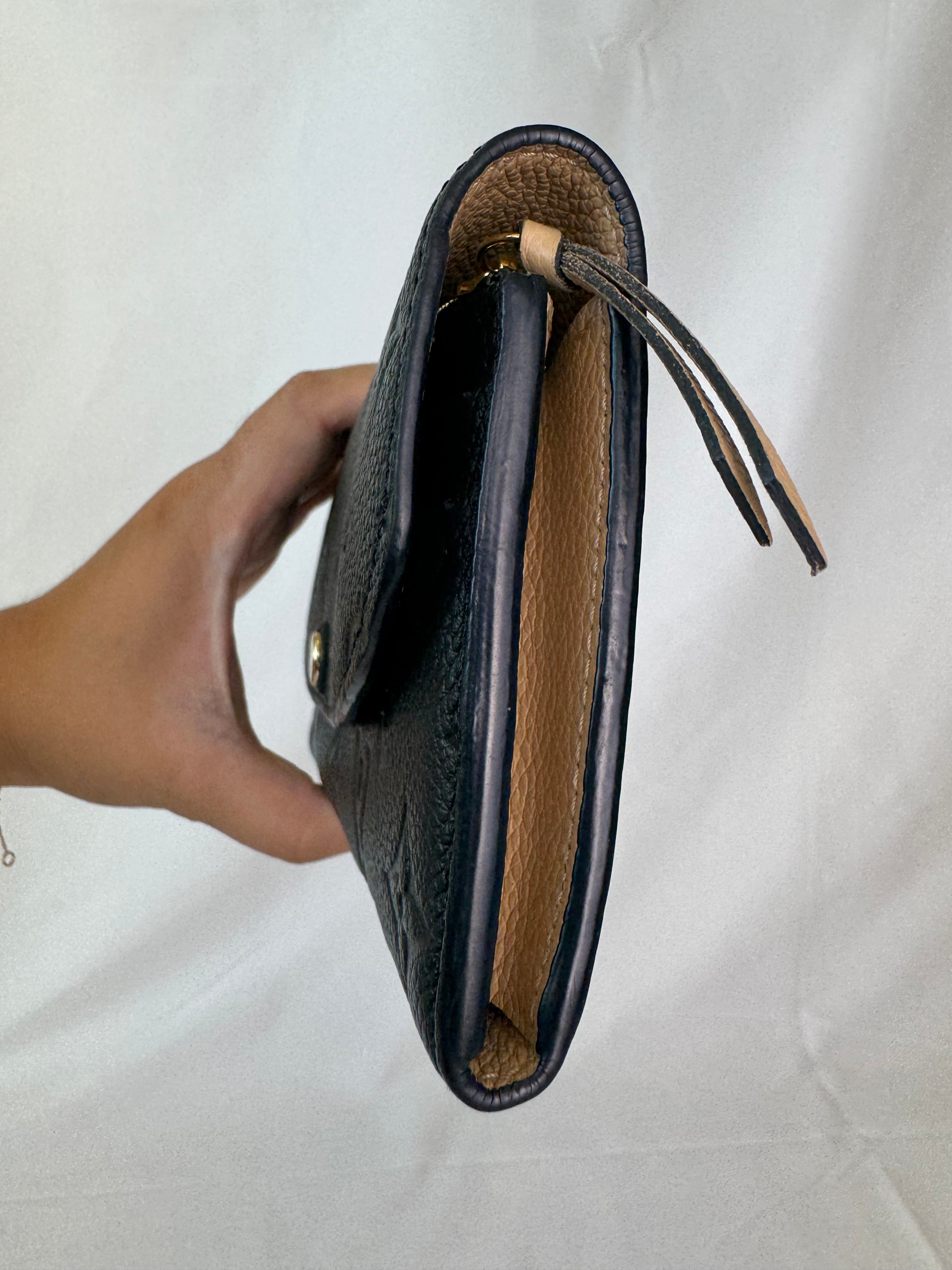Louis Vuitton Emilie Wallet Black Empreinte