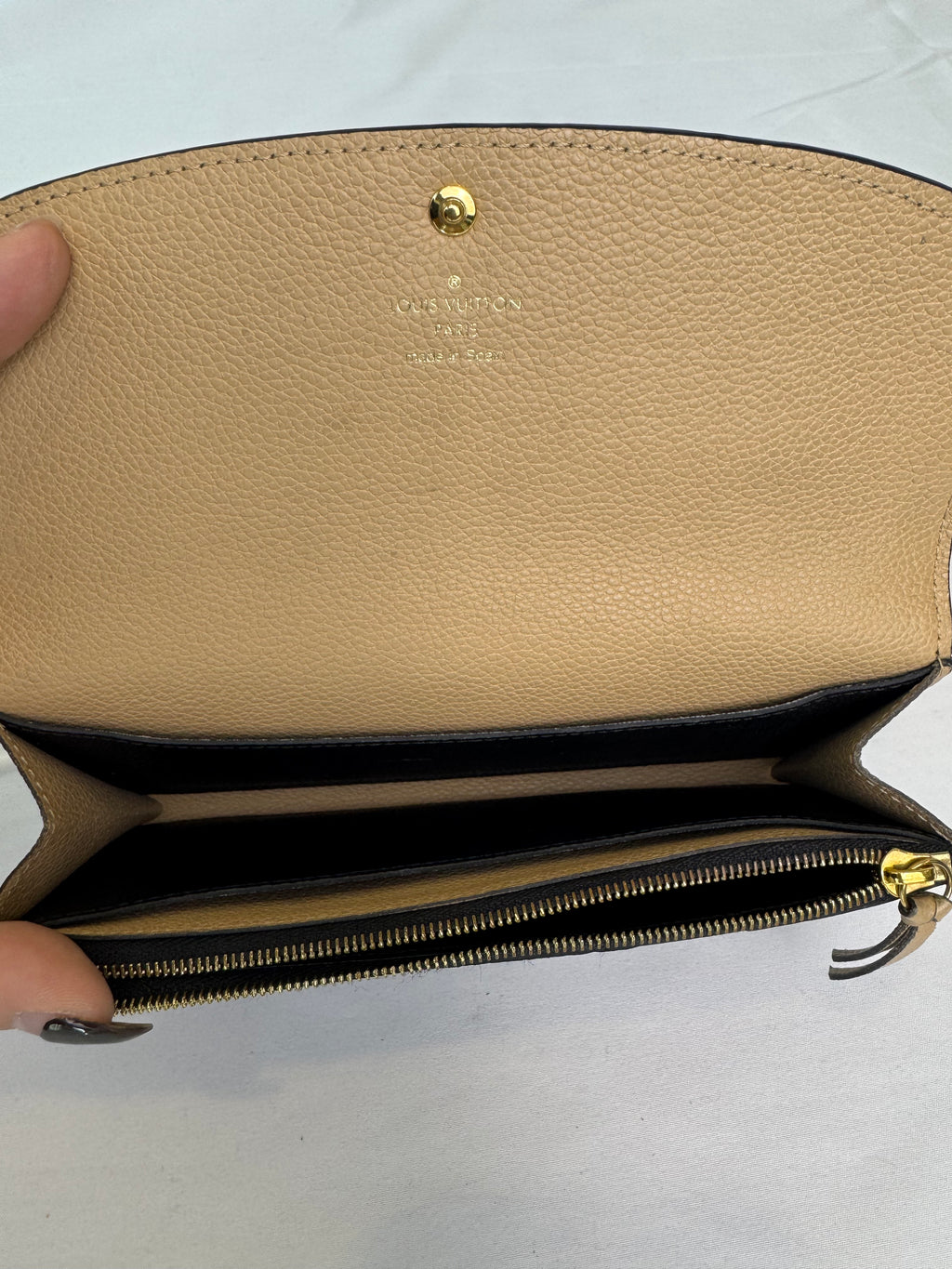 Louis Vuitton Emilie Wallet Black Empreinte