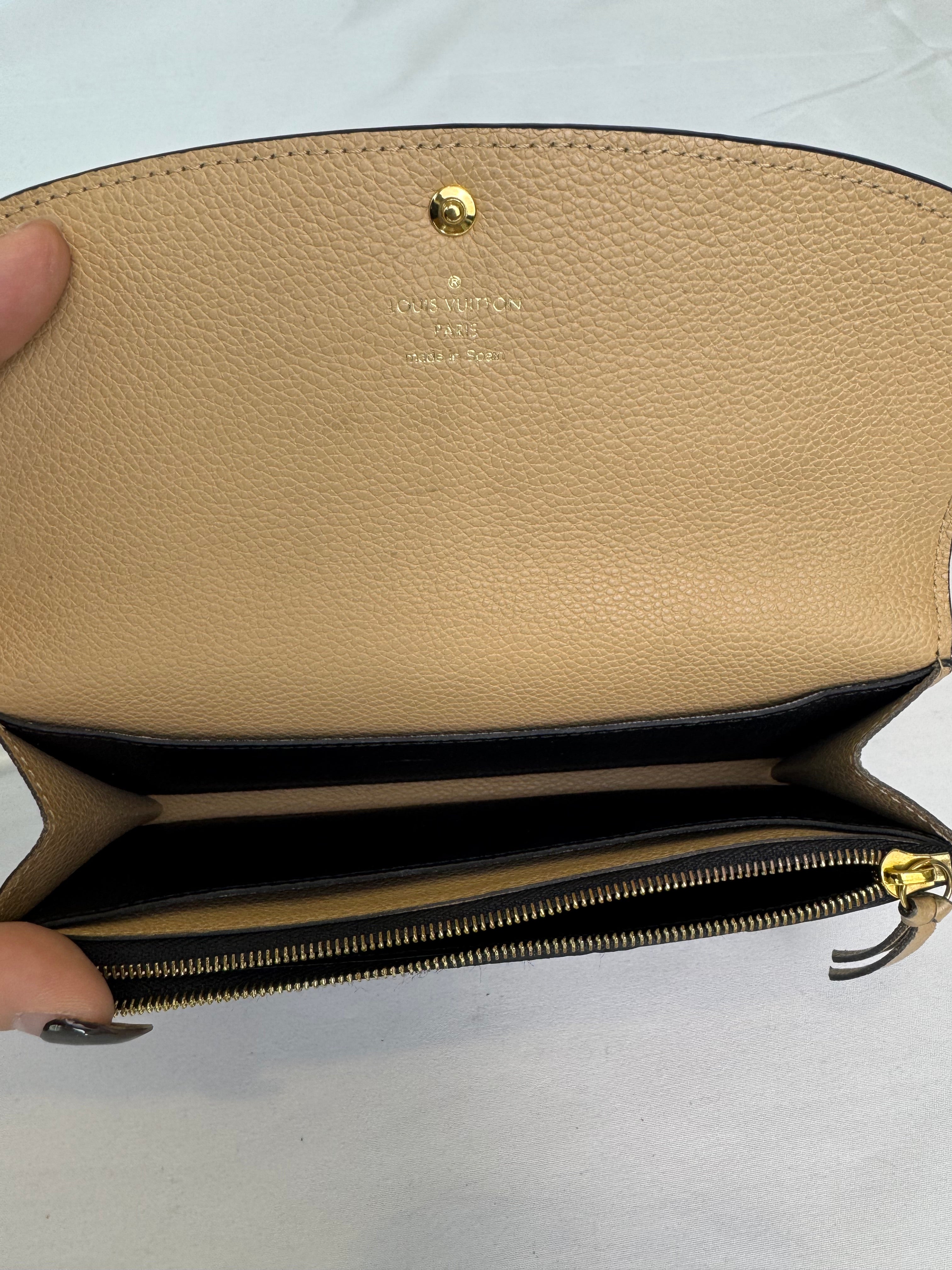 Louis Vuitton Emilie Wallet Black Empreinte