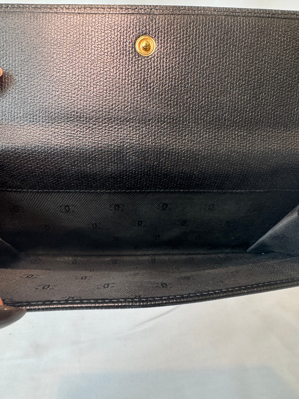 Chanel Coco Long Wallet Black Caviar