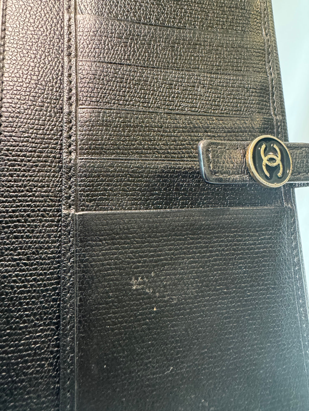 Chanel Coco Long Wallet Black Caviar