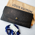 Louis Vuitton Emilie Wallet Black Empreinte