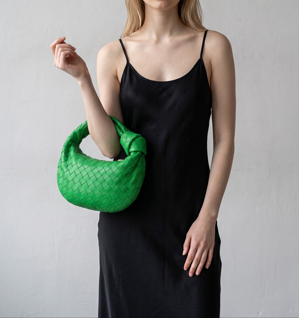 Bottega Veneta Jodie Mini Green Intrecciato Napa